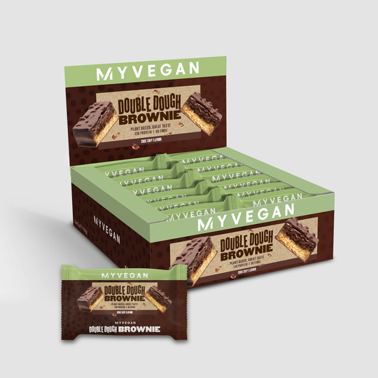 Vegan Double Dough Brownie (12 Pack) - 12 x 60g - Chocolate Chip