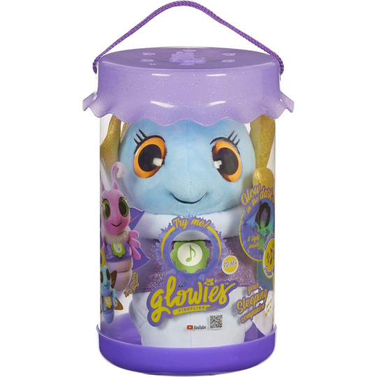 Glowies Firelfies Toddler Sleep Aid Gift Nightlight BLUE Soft Plush Toy