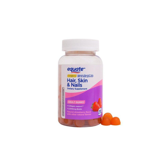 Equate Hair, Skin & Nails Biotin Gummies, 90 Ct