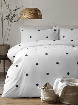 Appletree Dot Garden Duvet Set - Navy