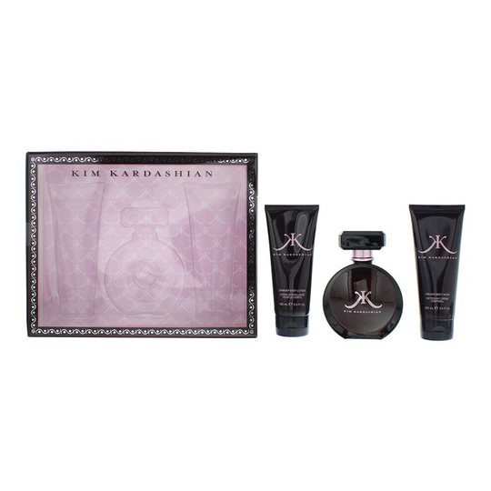 Kim Kardashian Eau De Parfum 100ml, Body Lotion 100ml + Body Wash 100ml Gift Set