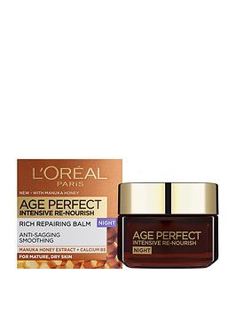 L'Oreal Paris Age Perfect Intensive Renourish Manuka Honey Night Cream For Dry Skin 50Ml