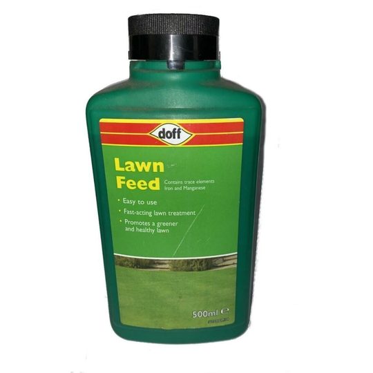 Doff Autumn FastGrowing Liquid Lawn Feed Food Weed Fertiliser Grass 500ml 100sqm