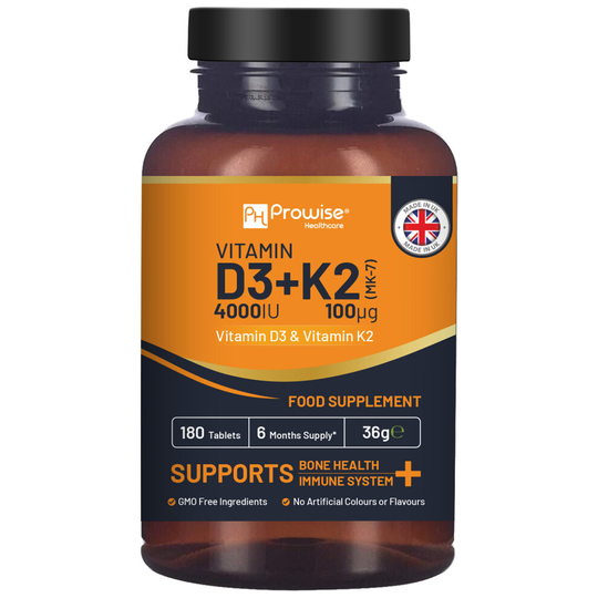 Vitamin D3 4000IU & K2 MK7 100μg Vegetarian Tablets