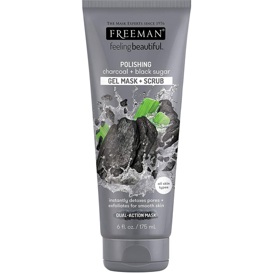 Freeman Feeling Beautiful Polishing Charcoal and Black Sugar Gel Mask and Scrub 175ml