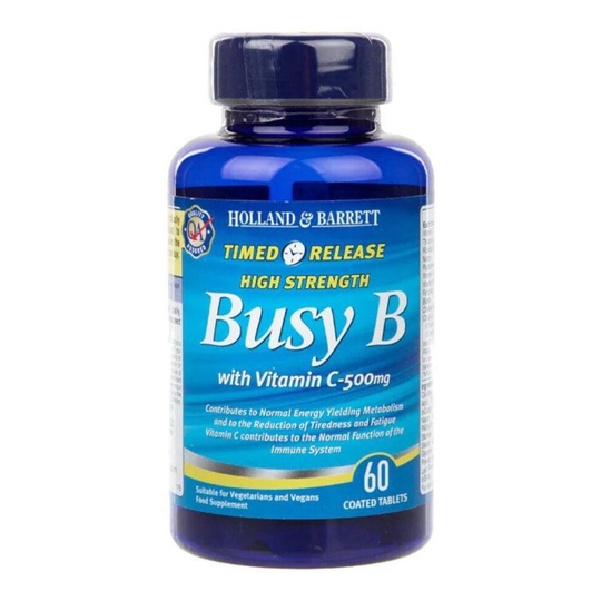 Holland & Barrett Timed Release Busy B Complex With Vitamin C 500mg Caplets 60's