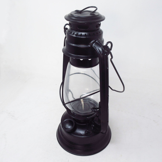 Vintage Decor Hurricane Lantern 12 inch Premium Classic Oil Lamp Black