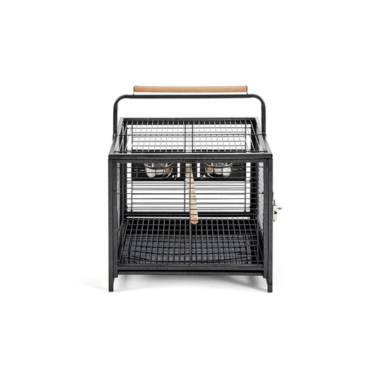 Yaheetech 26" Iron Travel Bird Cage with Handle, Black