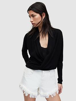 Allsaints Wasson Pirate Cardigan - Black
