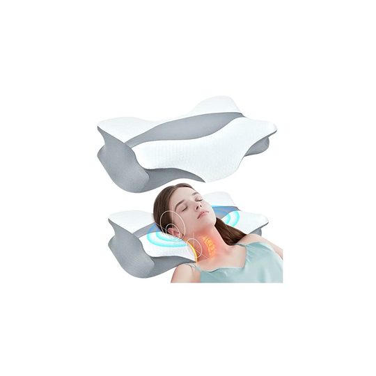 Cervical Pillow for Neck Pain Relief Sleeping - Memory Foam Side Sleeper Pillow for Neck and Shoulder Pain Contour Support Pillows - Orthopedic Pillow