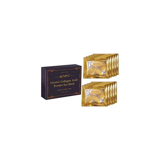 New Crystal 24K Gold Powder Gel Collagen Eye Mask Gold Eye Mask10 pairs