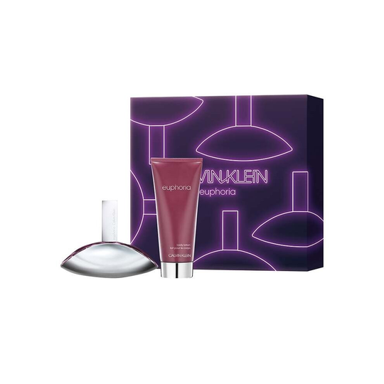 Calvin Klein Euphoria For Women - Gift Set With 50ml EDP Spray and 100ml Body Lotion
