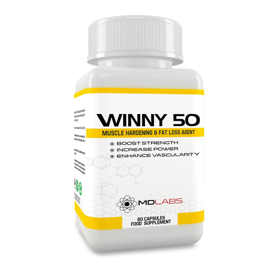 MD Labs WINNY 50 - Testosterone Booster & Anabolic Fat Loss Compound/Legal Muscle Growth Agent / 30 Days Supply