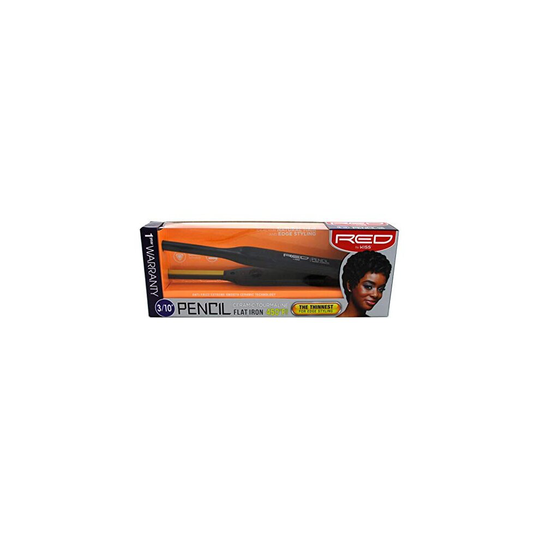Kiss Products Red Ceramic Tourmaline 3/10 Inch Pencil Flat Iron 1.01 Pound