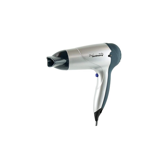 Paul Anthony Eco-Dry 1600w Hair Dryer / 3 Heat Settings / 3 Speed Settings / Concentrator Nozzle / Safety Cut-off / DC Motor - Silver - H1316