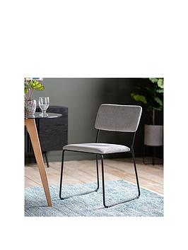 Gallery Pair Of Miller Dining Chairs - Light Grey