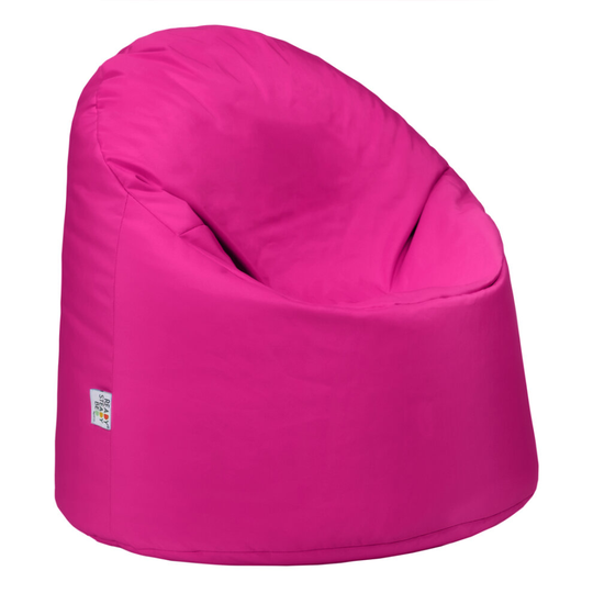(Pink) Kids Bean Bag Chair Seat | Ready Filled Children's Polyester BeanBag Lounger | Comfortable Relaxing Child Bedroom Play Room Furniture
