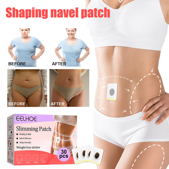 (2 Boxes) Body Sculpting Belly Button Stickers Lazy Slimming Navel Patch Body Shaping Firming Weight Loss