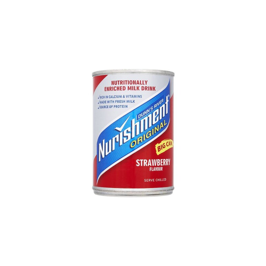 Dunn's River Nurishment Original Big Can Strawberry Flavour 12x400g
