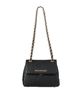 Valentino Bags Valentino Relax Embossed Crossbody- Black