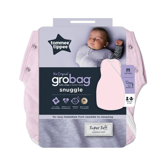 Tommee Tippee Baby Sleeping Bag The Original Grobag Snuggle 3-9m 1.0 Tog Pink