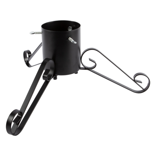 Metal Christmas Tree Stand for Real Xmas Trees Traditional Black Wrought Iron