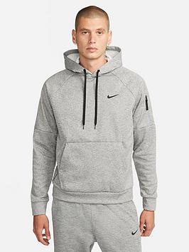 Nike Train Therma Pullover Hoodie - Dark Grey