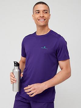 Ronhill Men'S Tech Running Short Sleeve Tee- Purple