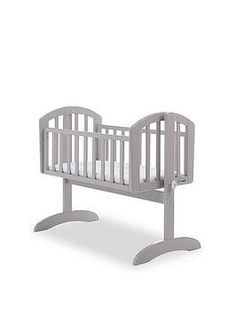 Obaby Sophie Swinging Crib & Mattress - Warm Grey