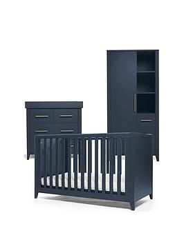 Mamas & Papas Melfi Cot Bed, Dresser Changer And Storage Wardrobe - Midnight Blue
