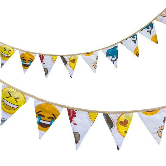 (Emoji) Ready Steady Bed Children's Print Polycotton Bunting