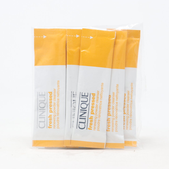 Clinique Fresh Pressed Renewing Powder Cleanser 7 Pcs 0.01oz/0.5g New