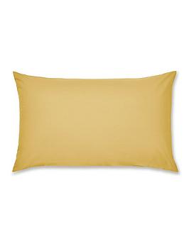 Catherine Lansfield Non-Iron Standard Pillowcase Pair &Ndash; Ochre