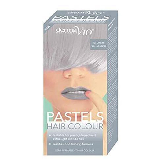 (Silver Shimmer) Derma V10 Pastels Hair Colour Semi-Permanent