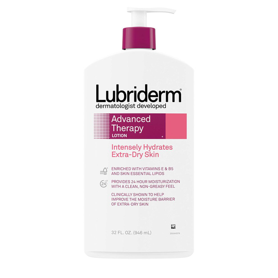 Lubriderm Advanced Therapy Moisturizing Lotion with Vitamins E and B5, 192 Fl Oz (Pack of 6)