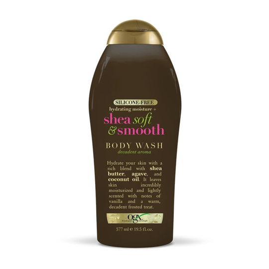 OGX Hydrating Moisture + Shea Soft & Smooth Body Wash, 19.5 Ounces