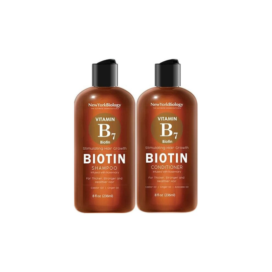 Biotin Shampoo and Conditioner Set 236ml for Hair Growth and Thinning Hair - Thickening Formula for Hair Loss Treatment - For Men & Women - Anti