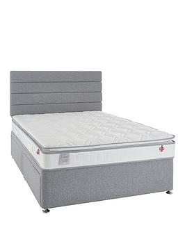 Airsprung Emme Comfort Pillowtop Divan With Storage Options - Grey