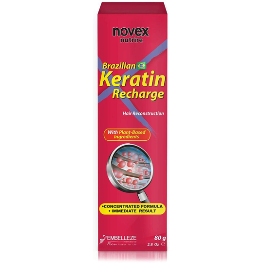 Novex Brazilian Keratin Recharge Tube Leave In 80g/ 2.8oz