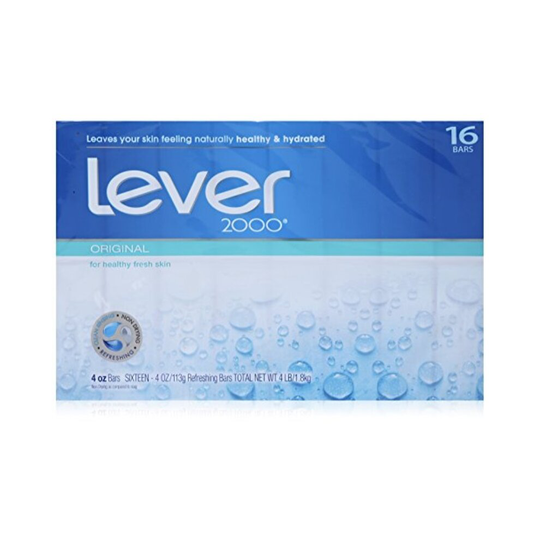 Lever 2000 Moisturizing Bar, Perfectly Fresh Original, 4-ounce Bars in 16-count Package