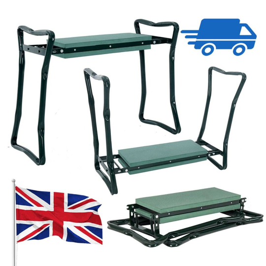 FOLDING PORTABLE KNEE PAD GARDEN KNEELER FOAM CHAIR SEAT PADDED STOOL