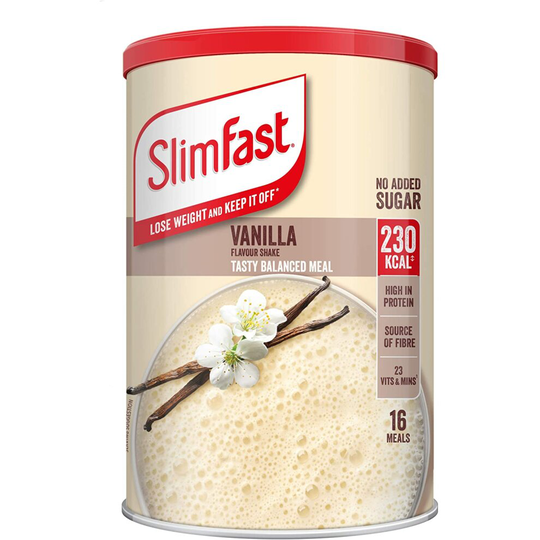 SlimFast High Protein Meal Replacement Powder Shake, Simply Vanilla, 584g