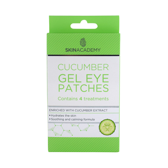 Skin Academy Cucumber Gel Eye Patches - 4 Treatments | Under-Eye Mask