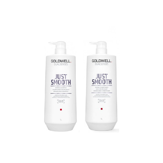 Goldwell Dualsenses Just Smooth Taming Shampoo 1000ml and Conditioner 1000ml