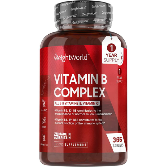 Vitamin B Complex High Strength - 365 Vegan Tablets (1 Year Supply)