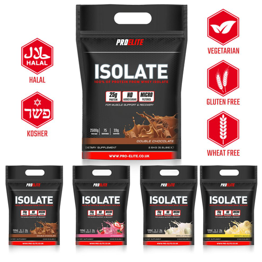 (Chocolate, 1Kg) ProElite Pure Whey Protein Isolate Powder ISO Zero