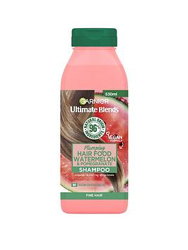 Garnier Ultimate Blends Plumping Hair Food Watermelon Shampoo For Fine Hair 530Ml