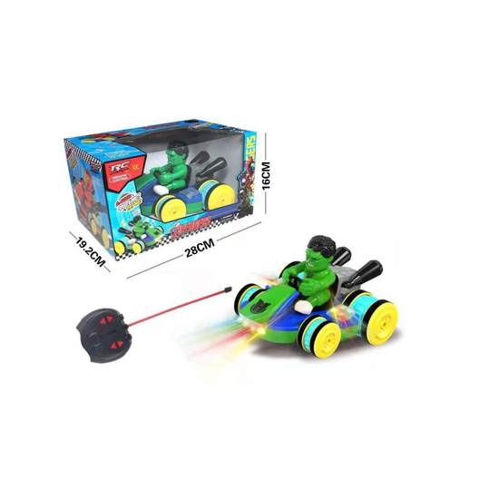 (Hulk) Christmas gift remote control car children's collection toy Super Mario Spiderman Hulk Iron Man