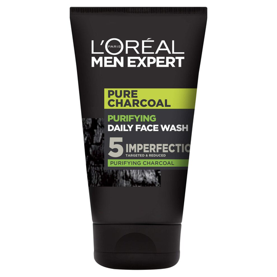 L'Oreal Paris Men Expert, Face Wash, Pure Charcoal Purifying Blackhead Targeting Daily Cleanser for Men