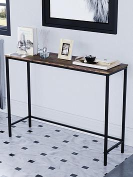 Vida Designs Brooklyn Console Table - Dark Oak